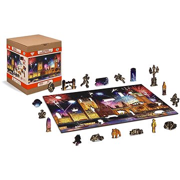 

Wooden city Dřevěné puzzle Noční Londýn 2v1, 300 dílků eko
