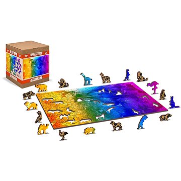 

Wooden city Dřevěné puzzle Ptačí ráj 2v1, 300 dílků eko