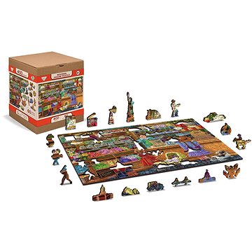 

Wooden city Dřevěné puzzle Sladké dobrodružství 2v1, 400 dílků eko