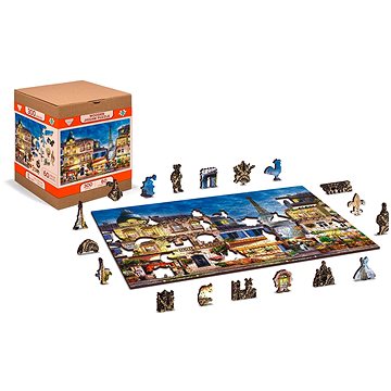 

Wooden city Dřevěné puzzle Snídaně v Paříži 2v1, 300 dílků eko