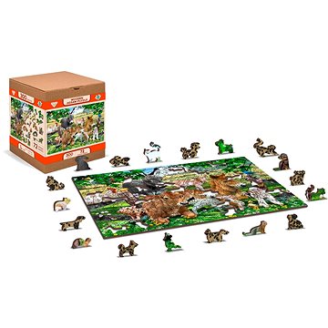 

Wooden city Dřevěné puzzle Školka na farmě 2v1, 300 dílků eko