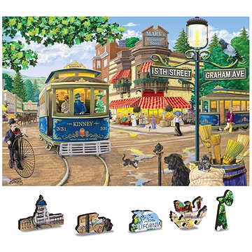

Wooden city Dřevěné puzzle Viktoriánská ulice 2v1, 200 dílků eko