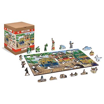 

Wooden city Dřevěné puzzle Viktoriánská ulice 2v1, 400 dílků eko