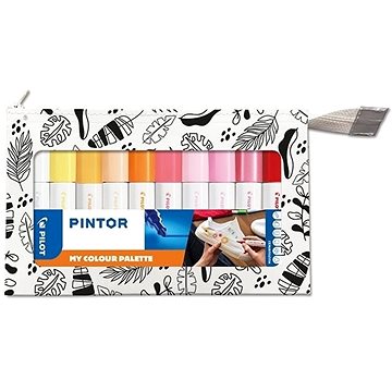 

PILOT Pintor Fine Medium, teplé odstíny, sada 10 ks