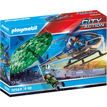 

Playmobil 70569 Policejní vrtulník: Pronásledování padáku