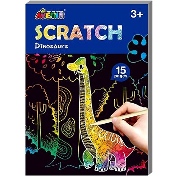

Avenir Škrabací kniha aktivit mini - dinosaur