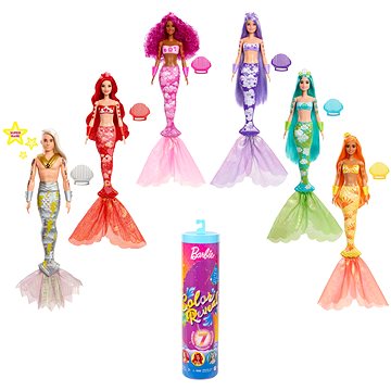 Barbie Color Reveal Barbie Duhová Mořská Panna - Panenka