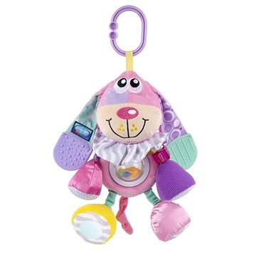 

Playgro Závěsný pejsek s kousátky růžový