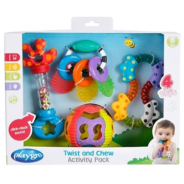 

Playgro Dárkový set s chrastítky a kousátky