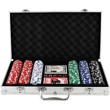 

Teddies Poker sada 300ks + karty + kostky v hliníkovém kufříku
