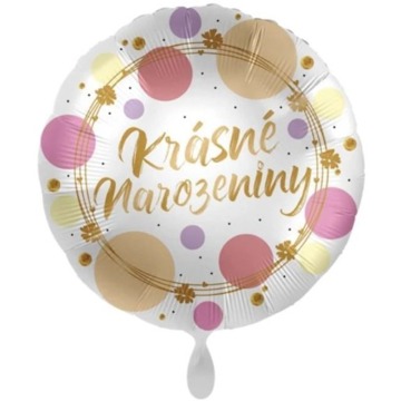 

Balón foliový - krásné narozeniny - kulatý - 43cm