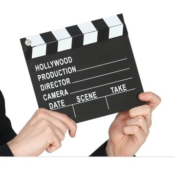 

Dekorace - filmová klapka - hollywood - 20x18 cm