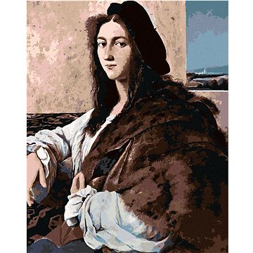 Malování podle čísel - Portrét mladého muže (Raphael), 40x50 cm, bez rámu a bez vypnutí plátna - Malování podle čísel