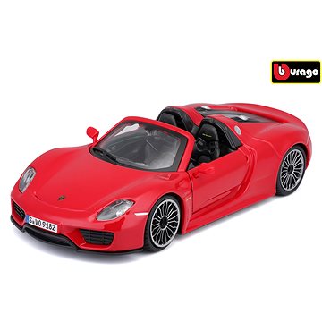 

Bburago 1:24 Plus Porsche 918 Spyder Red