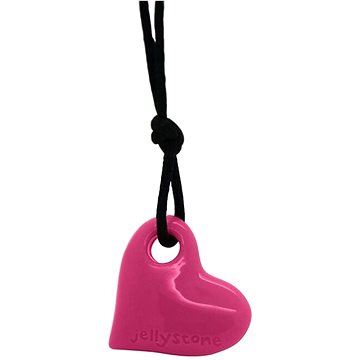 

Jellystone Designs Uklidňující přívesek Srdíčko - melounově růžový