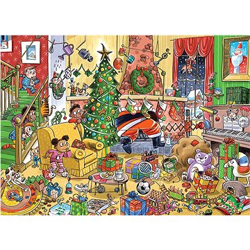 

Cobble Hill Rodinné puzzle Chytání Santy 350 dílků