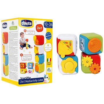 

CHICCO Kostky s aktivitami a zvukem 2 v 1 10 m+