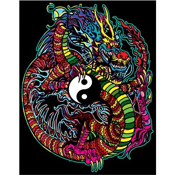 

Colorvelvet Sametový obrázek Drak Yin a Yang