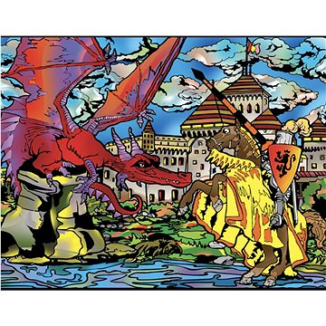 

Colorvelvet Sametový obrázek Drak a rytíř