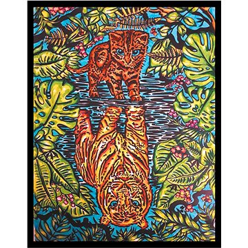 

Colorvelvet Sametový obrázek Tygr/Kočka, 47 × 35 cm