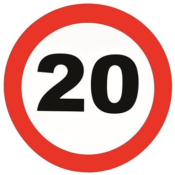 

Dekorace dopravní značka 20