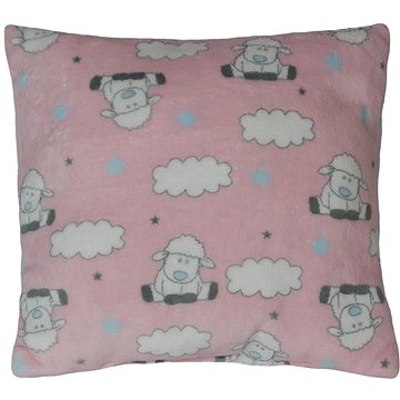 

Bellatex Mazlík - dětský motiv - 38 × 38cm - růžová ovečka