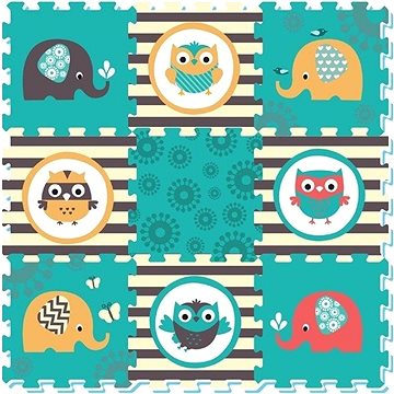 

SUN TA TOYS Pěnové puzzle Sovičky a sloni 29 × 29 cm