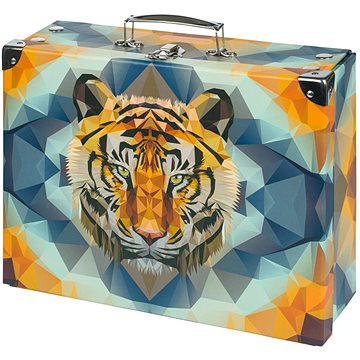 

BAAGL Skládací školní kufřík Tiger s kováním
