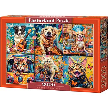 

CASTORLAND Puzzle Vyber si svého mazlíčka 2000 dílků
