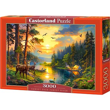 

CASTORLAND Puzzle Západ slunce nad řekou 3000 dílků