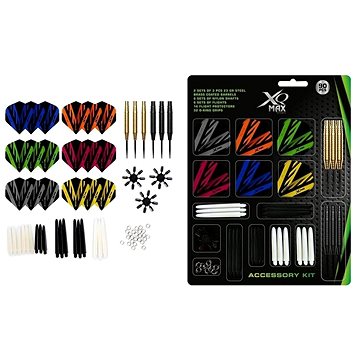 

XQ MAX 90dílná sada XQMax šipky 2 × 3 23 g Steel Brass + příslušenství