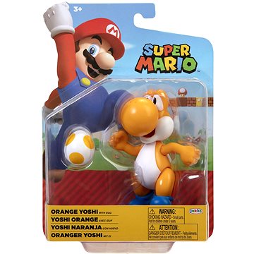Jakks Pacific Figurka Nintendo Super Mario - Orange Yoshi 10 cm
