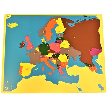 

Puzzle - mapa Evropa - bez rámečku