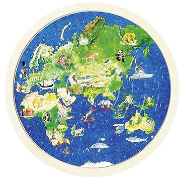 

Goki oboustranné puzzle – zeměkoule