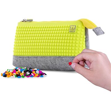 

Pixie Crew velké pouzdro šedá/neon žlutá