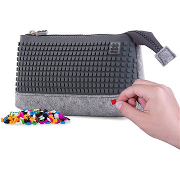 

Pixie Crew velké pouzdro šedá/šedá