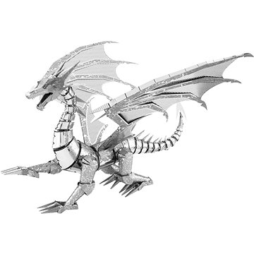 

Metal Earth 3D puzzle Stříbrný drak (ICONX)
