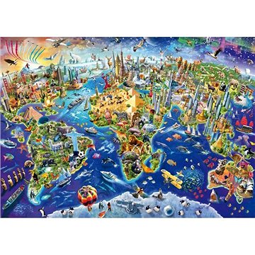 

Schmidt Puzzle Objevuj svět 1000 dílků