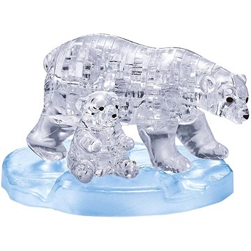 

HCM Kinzel 3D Crystal puzzle Lední medvědice s mládětem 40 dílků