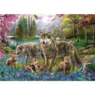 

Trefl Puzzle Vlčí rodina 1000 dílků
