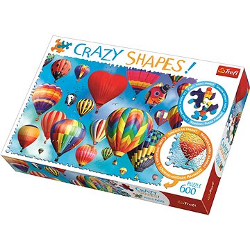 

Trefl Crazy Shapes puzzle Barevné balony 600 dílků