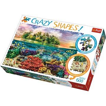 

Trefl Crazy Shapes puzzle Tropický ostrov 600 dílků