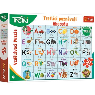 

Puzzle Treflíci poznávají abecedu 30 dílků