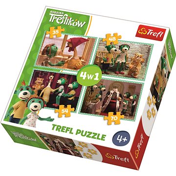 

Puzzle Treflíci 4v1 (35,48,54,70 dílků)
