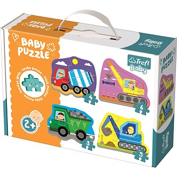 

Trefl Baby puzzle Vozidla na stavbě 4v1 (3,4,5,6 dílků)