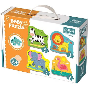 

Trefl Baby puzzle Zvířata na safari 4v1 (3,4,5,6 dílků)