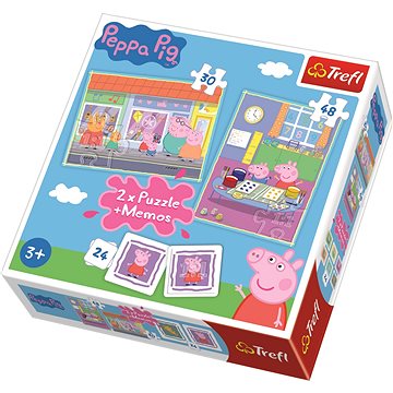 

Trefl Puzzle Prasátko Pepa 30+48 dílků + pexeso