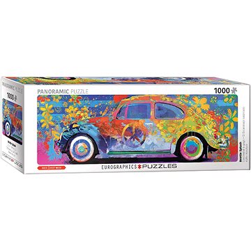 

Eurographics Panoramatické puzzle Barevný Volkswagen brouk 1000 dílků