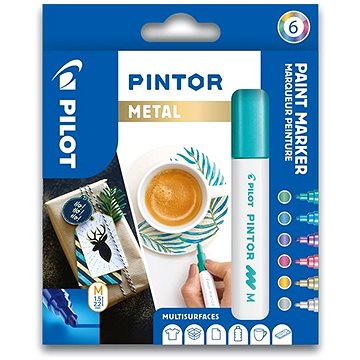 

PILOT Pintor Medium Metal, sada 6 ks