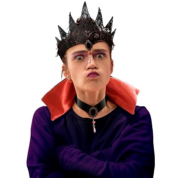 

Funny Fashion Sada Zlá královna - límec s náhrdelníkem a čelenka